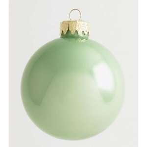Pack of 20 Pearl Soft Green Glass Ball Christmas Ornaments 1.5 