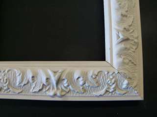 Small Off White Victorian Ornate Picture Frame Custom Made Panoramic 