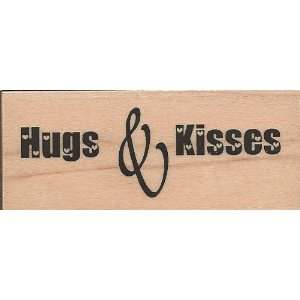  Hugs and Kisses Wood Mounted Rubber Stamp (RR1015C 