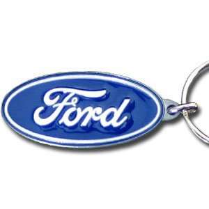  Ford Blue Oval Premium Pewter Keychain Automotive
