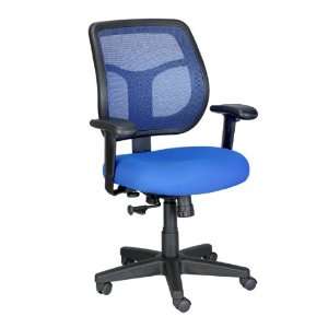   Apollo Mid Back Chair, Blue Mesh/Fabric (PM06/5802): Office Products