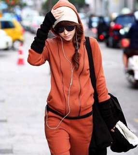 Womens Casual Fashion Thickening Hooded Sportwear/Tracksuit set   2 