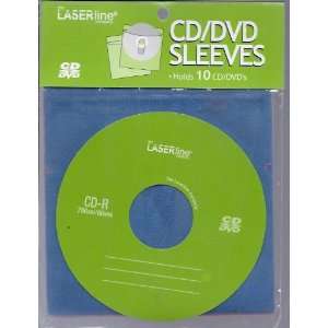  LASERline assorted colors DVD/CD sleeves Deal of 5 CD10SLV 