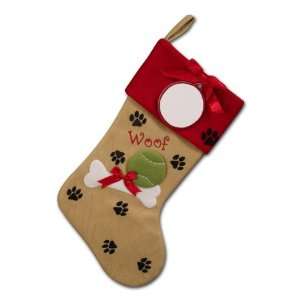  612S Christmas Stocking Doggie Paws Personalized: Home 