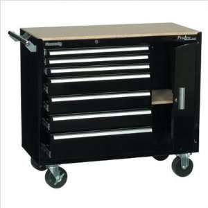 Kennedy 10491 Pro Line 7 Drawer Maintenance Cart With Side Compartment 