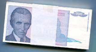 YUGOSLAVIA 100 Dinara 1994 P 139 UNC bundle 100 pcs  