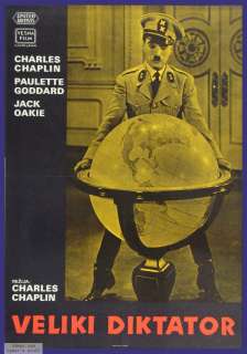 chaplin s the great dictator veliki diktator yugoslavian first release