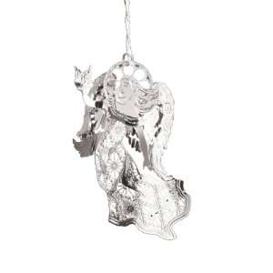 Baldwin Silverplate Angel 3 inch Ornament 