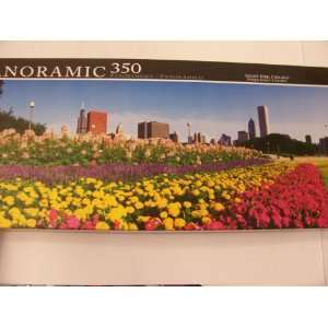    Panoramic 350 Piece Puzzle ~ Grant Park, Chicago Toys & Games