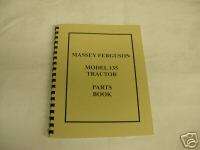 Massey Ferguson Model 135 Tractor Parts Manual   New  