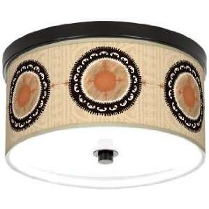  Travelers Compass 10 1/4 Wide CFL Bronze Ceiling Light 