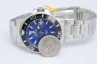Mens Invicta 1418 Swiss Parts Quartz Blue DIal Tritnite Watch   NO 
