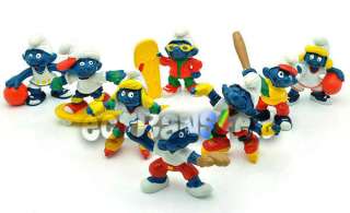 Lot 8 The SMURFS 2 Sports Figure New Toy/QT1453  