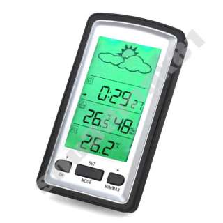 Outdoor Wireless Weather Station Temperature Clock 1467 Features: