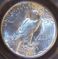 1934 D Choice BU MS 63 Certified Peace Silver Dollar  