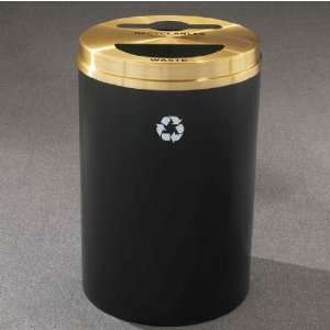   Recyclables   Waste message w/ Recycling Logo, Satin Black Finish