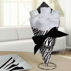  Zebra   Diaper Bouquets   Baby Shower Centerpieces: Baby