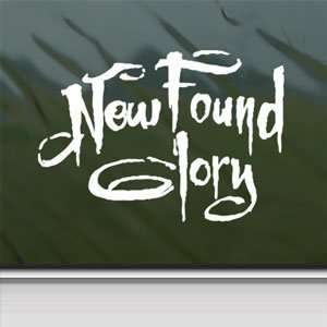  New Found Glory White Sticker Punk Band Laptop Vinyl 