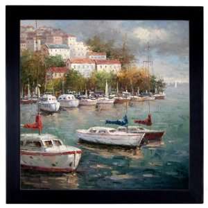  Hand Painted Oil Painting Boat Dock II Impressionism 