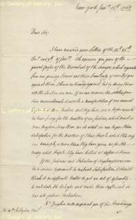 THOMAS GAGE   AUTOGRAPH LETTER SIGNED 01/16/1768  