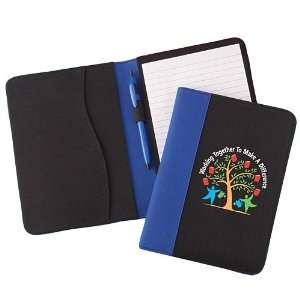 Working Together To Make A Difference (Blue) Jr.Padfolio With Pen