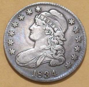 1834 Capped Bust 50 Cents  