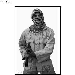 TERRORIST SHOOTING TARGET PAPER POSTER 23X35   25 PACK  