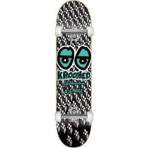  Krooked Skateboard Eyes [X Large]   8.25 w/Raw Trucks 