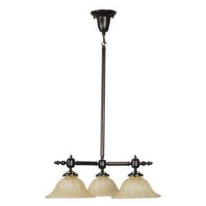  8133   Livex Lighting   Gas Light   Three Light Chandelier 