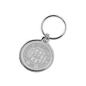  WUSTL   Key Ring   Silver: Sports & Outdoors