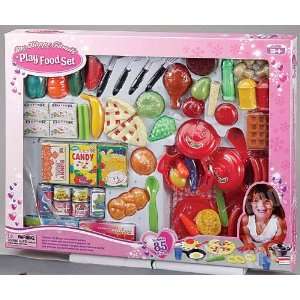  85 Pieces Play Food Set: Toys & Games