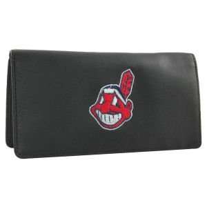 Cleveland Indians Rico Industries Black Checkbook Cover:  