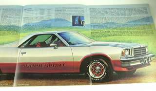 1979 79 Chevrolet Chevy EL CAMINO BROCHURE SS Conquista  