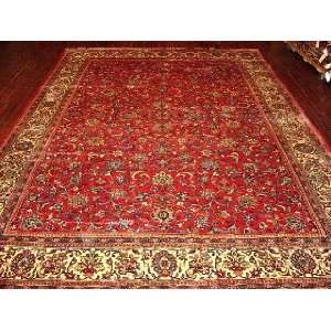 8x12 Hand Knotted Sarouk Persian Rug   87x128 