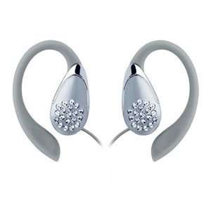  NEW Crystal Ear Clips   Silver (Audio/Video/Electronics 