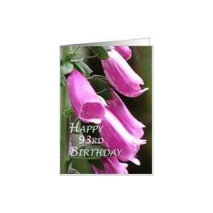  Happy 93rd Birthday Flowers Card Toys & Games