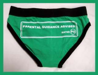 Raw Funtastix Brief Underwear Rated PG Print   Fun   L  