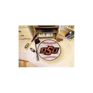 27 diameter Oklahoma State University Baseball Mat:  Sports 