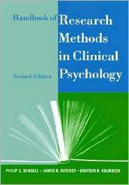 Handbook of Research Methods in Clinical Psychology, (0471295094 