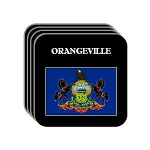 US State Flag   ORANGEVILLE, Pennsylvania (PA) Set of 4 Mini Mousepad 