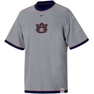  Nike Auburn Tigers Ash Reversible T shirt: Sports 