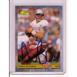  Drew Bledsoe Autographed Sports Trading Card Sports 