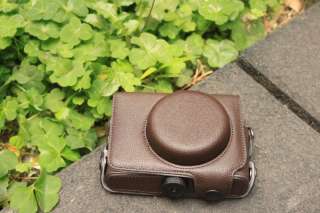 brown leather camera case bag for Olympus XZ 1 XZ1 Z  