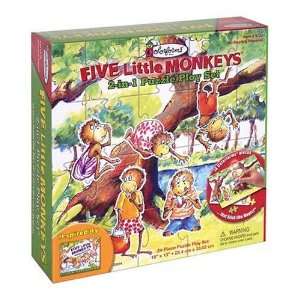  Colorforms Five Little Monkeys 2 in 1 Puzzle Play Set 