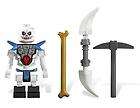 New LEGO MiniFigure: KRAZI + 3 Weapons + Armor MiniFig 2116 Ninja 