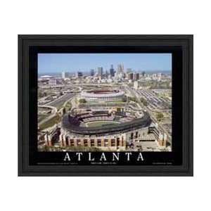  Turner Field Atlanta Braves Aerial Framed Print Sports 