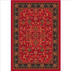   /224 Pastiche STAINMASTER Abadan Currant Red Rug: Furniture & Decor