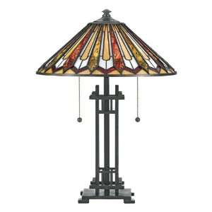  Quoizel Bostwick 22 1/2 Inch Tiffany Table Lamp: Home 