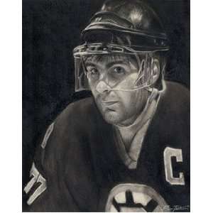  Ray Bourque Boston Bruins Print by Ben Teeter: Sports 