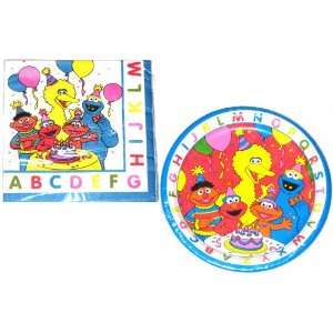  Sesame Street and Friends ABC Party Lunch Plates and 